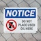 Signmission Do Not Place Used Oil Here, 14 in W x Rectangle, Plastic OS-2PACK-NS-P-1014-L-15475 - alternate 8